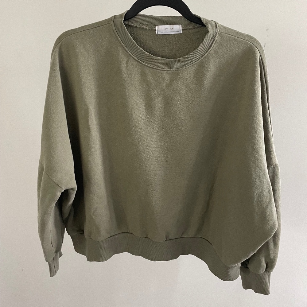 Oak + Fort Green Terry Fleece Sweatshirt